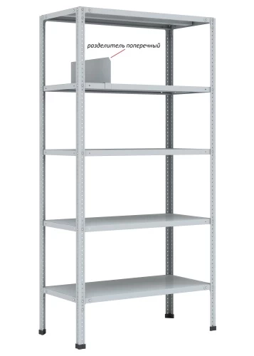 Стеллаж металлический Титан МС-750 2200x1200x400/2