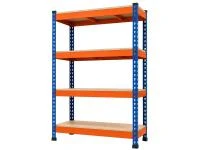 Стеллаж металлический SMK 1564-2.0 (2000х1500х600) 4 яруса с ДСП