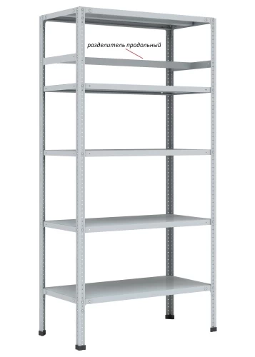 Стеллаж металлический Титан МС-750 1800x700x500/6